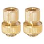 HydroSure Brass Hose End Connector - 19mm. Switch to brass garden hose fittings for worthwhile durability. Next-day delivery.