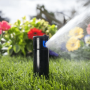 Hunter PGP Ultra 4" Rotor Pop Up Sprinkler with Nozzle Pack. Arrives complete with 12 standard nozzles including 4 grey ‘low angle’ nozzles ideal for watering lower trajectories.