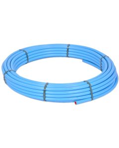 HydroSure MDPE Potable Pipe PE80 25mm x 50m - Blue. SC80/PE80 potable WRAS-approved pipe made with optimum safety in mind.