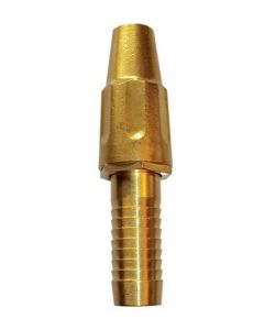HydroSure Brass Barbed Spray Nozzle 1/2&quot; (13mm). A brass barbed hose fitting with garden hose nozzle. Next-day delivery.