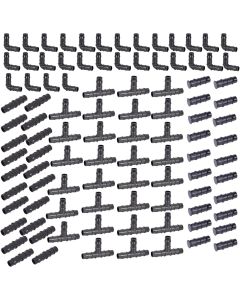 HydroSure 18mm Double Barbed Fittings Pack - Large. Complete with elbows, joiners, tees &amp; end caps.