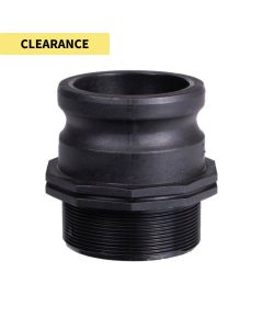 HydroSure Layflat 3&quot; Male Coupler to 2 1/2&quot; Male Thread