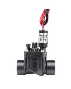 Hunter PGV 1&quot; Female Threaded 9V Solenoid Valve with Flow Control, Arrives with a 9 Volt latching solenoid for use with Battery Powered Controllers.