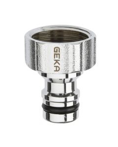 GEKA Threaded Chrome Tap Connector - 3/4&quot;