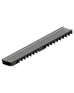 ACO Easyline H50 Drainage Channel with Galvanised Steel Grating 1m. The low-profile design is perfect for draining balconies, terraces, facades and thresholds with a small surface area.