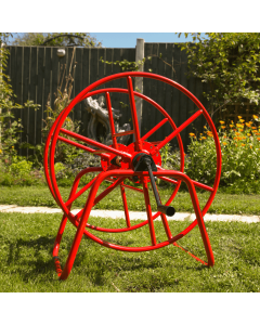 HydroSure Heavy Duty 110m x 19mm Free Standing Hose Reel. Professionally welded to create a dual drum supportive structure engineered for strength.
