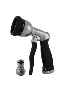 HydroSure 8 Pattern Metal Soft Touch Trigger 3/4&quot;. Built for comfortable use and long-lasting durability. Garden spray gun, UK.