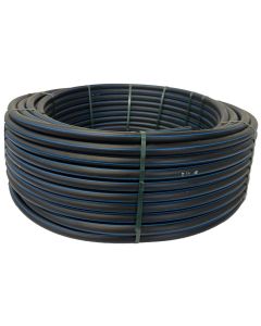 HydroSure HDPE Sprinkler Pipe PE100 - 25mm x 50m - 12.5 Bar. Underground irrigation pipe with a 2mm wall thickness for mechanical strength. 