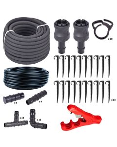 HydroSure Ultimate 50m Soaker Hose Irrigation System - LDPE Pipe. Keep your garden watered using this complete irrigation system. 