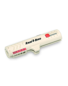 Rain Bird Wire Stripper Tool. Take the hassle out of wire stripping! Easily strips the outer sheathing, inner solid and stranded wires of all round standard cables with no adjustment of cutting depth necessary.