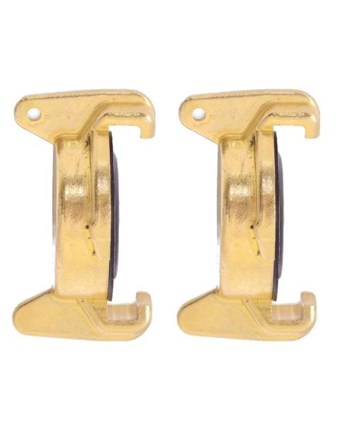 HydroSure Brass Claw Lock Blanking Cap Brass Coupling - Pack of 2