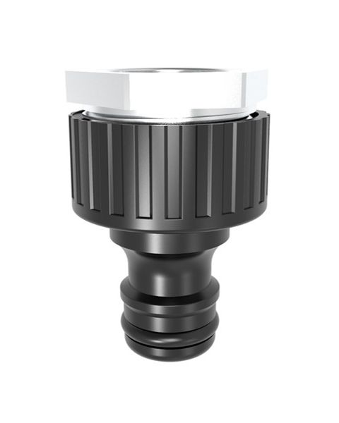 HydroSure Indoor Threaded Tap Connector with Metal Reducer – ½” to ¾”