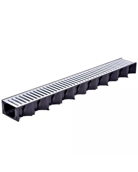 ACO HexDrain Channel with Galvanised Steel Grating - 1m