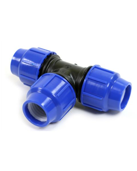 HydroSure Tee Compression Coupling 25mm x 25mm x 25mm - Pack of 3 