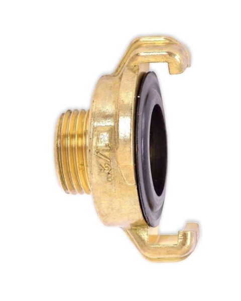 HydroSure Brass Claw Lock Male Threaded Coupling 1/2&quot;/13mm